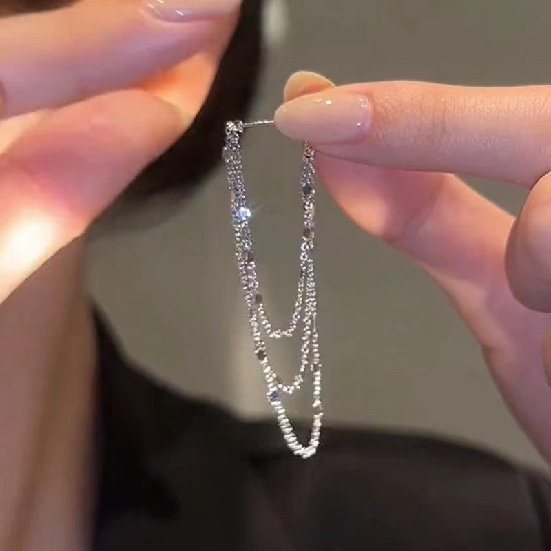 Dreifache Quasten-Ohrringe