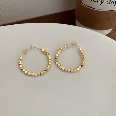 Große Basic-Reifen-Ohrringe