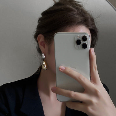 Wassertropfen Color Clash Ohrringe