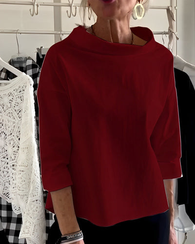 Orinda - Elegantes Damen-Top mit halbem Rollkragen