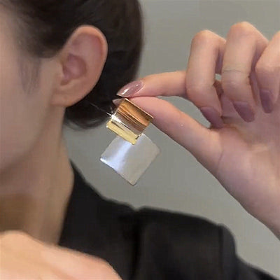 Quadratische Clashing-Ohrringe