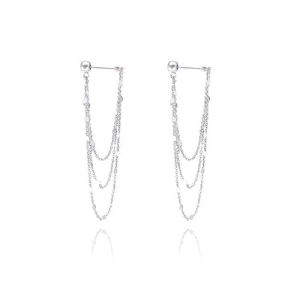 Dreifache Quasten-Ohrringe