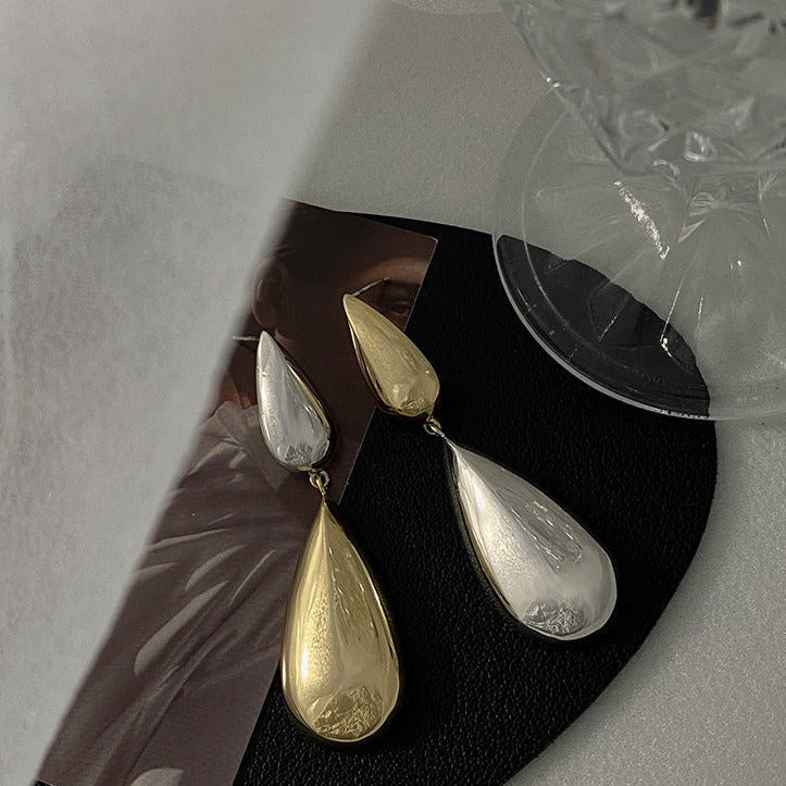 Wassertropfen Color Clash Ohrringe