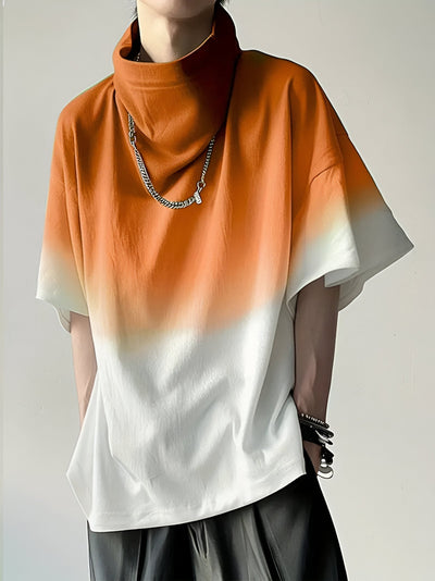 Esmeralda | Stylisches Gradient Cowl Neck T-Shirt