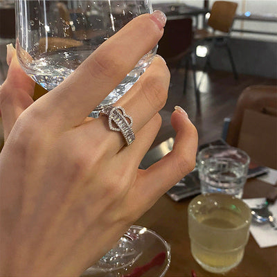 Designer Herz Zirkonia Ring