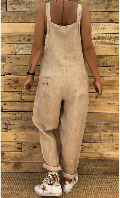 Mila - Cooler, böhmischer Leinen-Overall