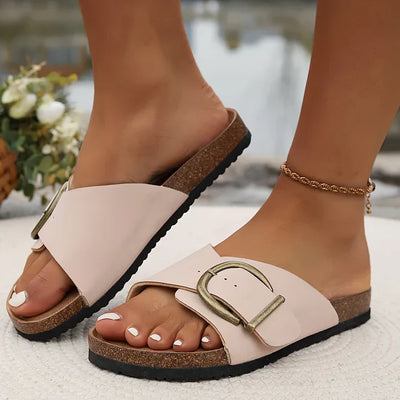 Valencia – Damen-Sandalen mit Schnallenriemen aus Kork