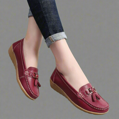 Adeltraut™  Handgefertigte bequeme Ledermokassins