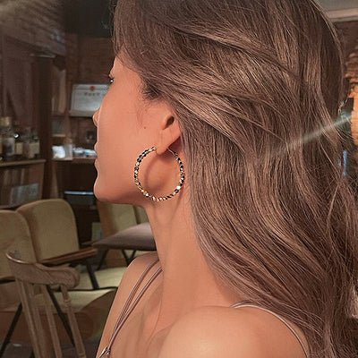 Große Basic-Reifen-Ohrringe