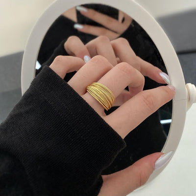 Verstellbarer mehrlagiger Drahtring