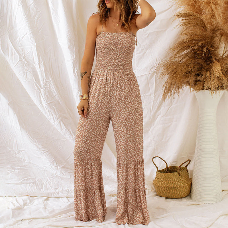 Amelia - Langer Boho-Overall mit Druck