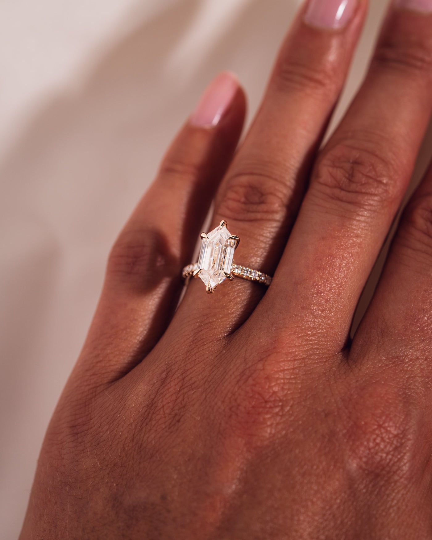 Jody - Längliches Sechseck | Gold