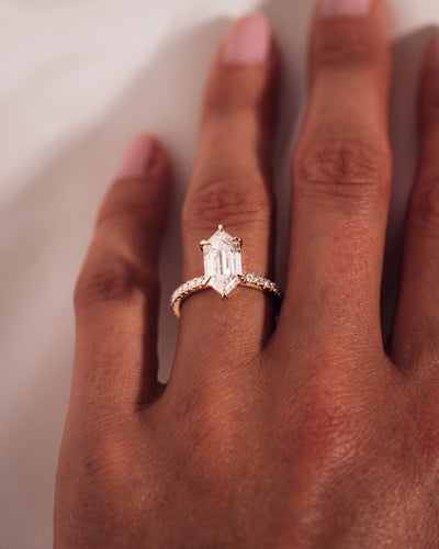 Jody - Längliches Sechseck | Gold