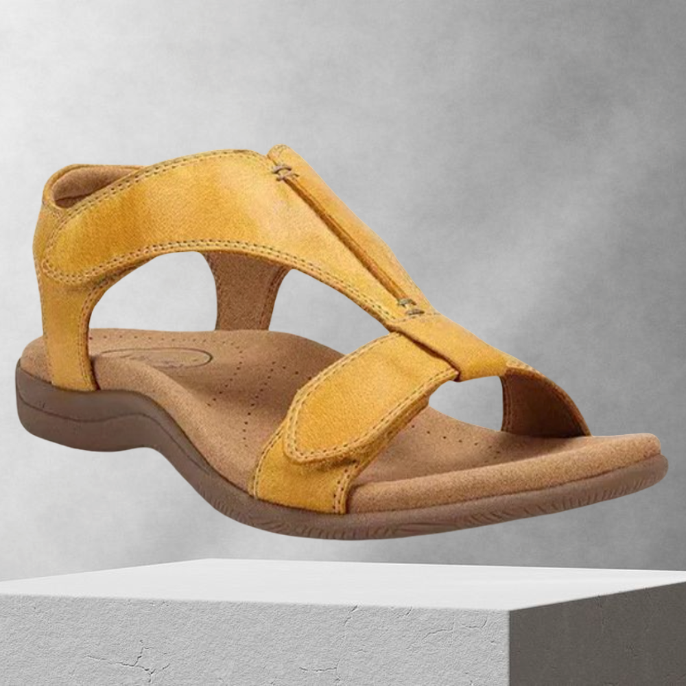 FunStep - Schnalle Leder flach Sandalen