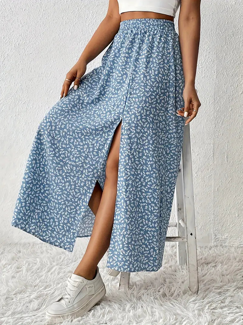 Aori – Elegante Maxiröcke mit hohem Bund und Blumenmuster