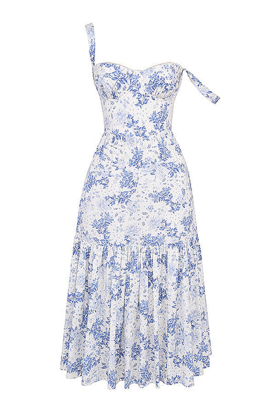 Geblümtes Midi-Sommerkleid