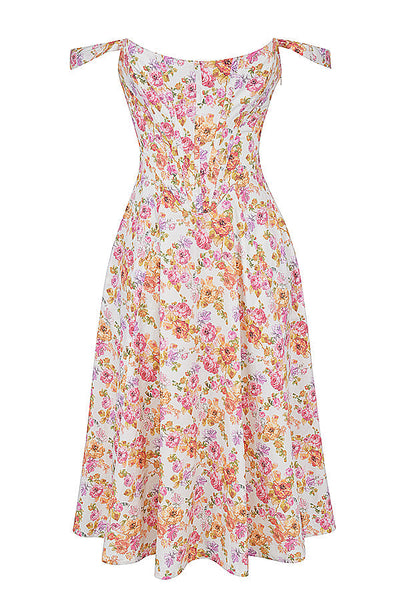 Geblümtes Midi-Sommerkleid