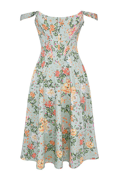 Geblümtes Midi-Sommerkleid
