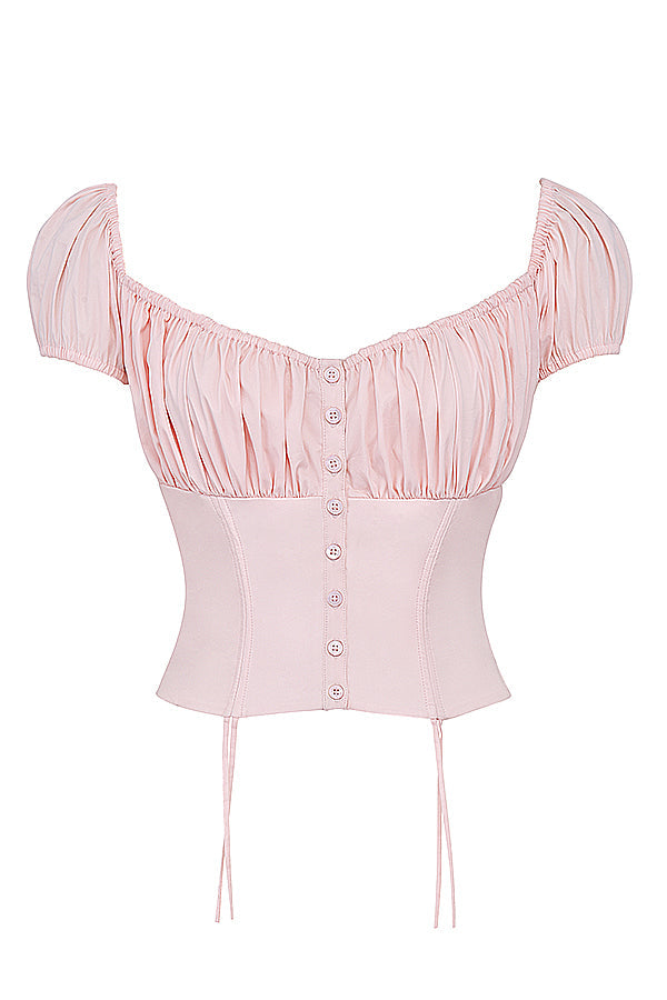 Babyrosa Rüschentop