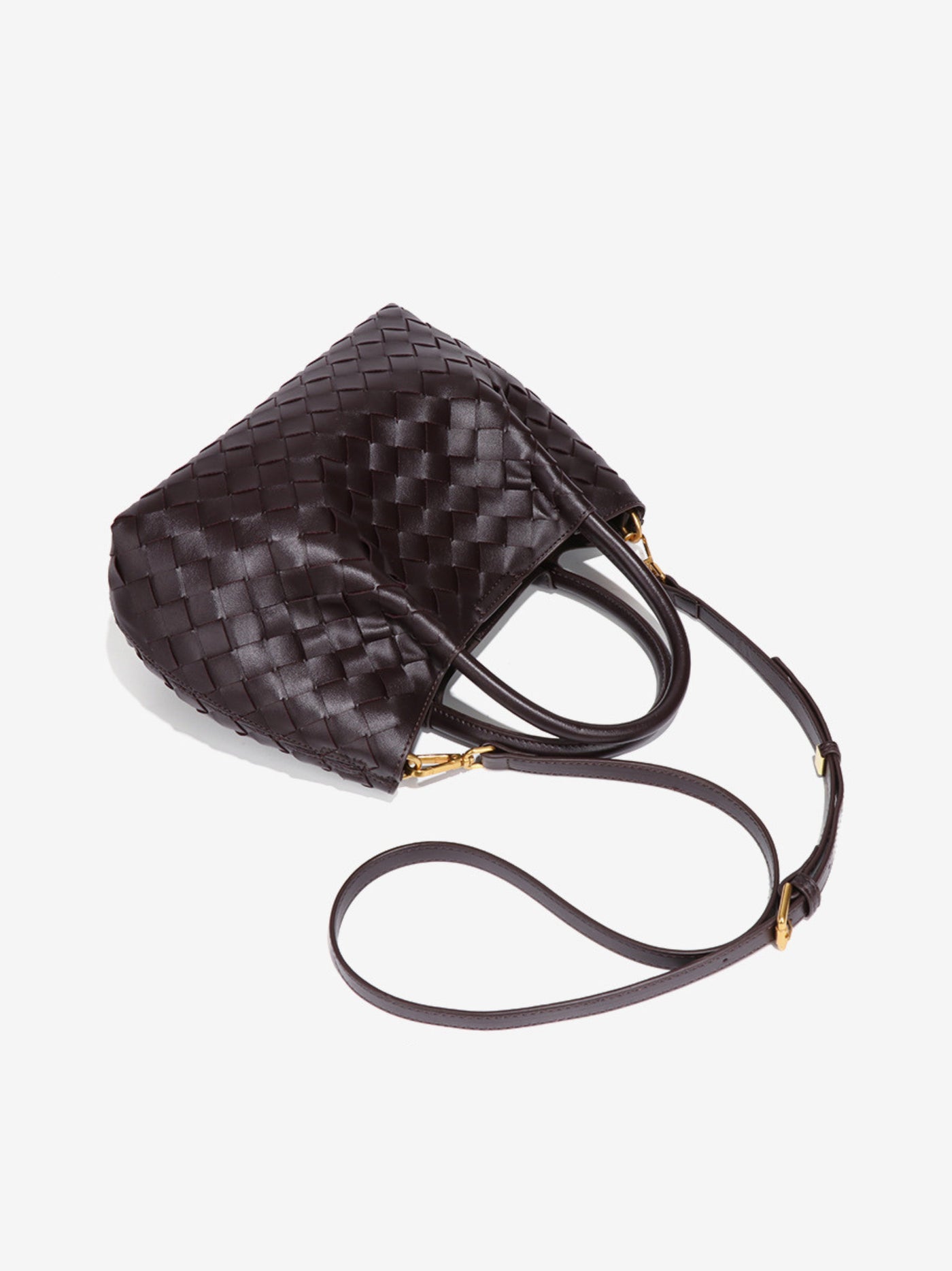 Mariana | Woven Crossbody Bag Aus Premium Veganen Leder Mit Abnehmbarer Schultertasche
