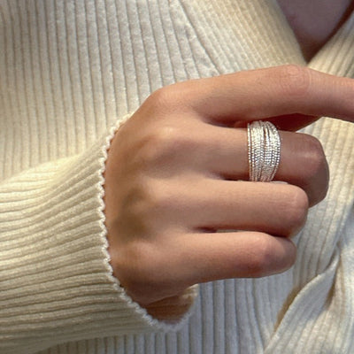 Verstellbarer mehrlagiger Drahtring