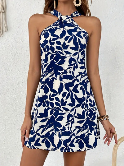 Kale – Elegantes Neckholder-Minikleid