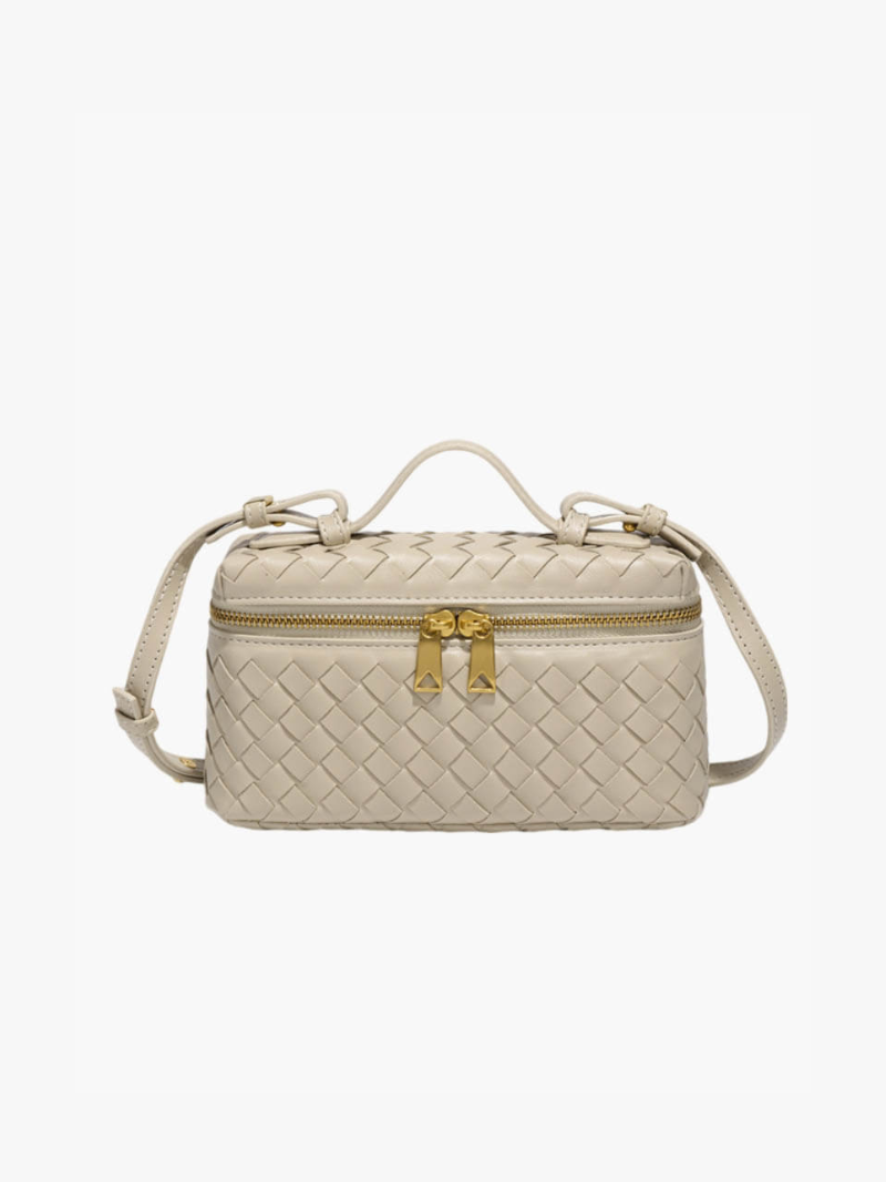 Elegante geflochtene Mini-Tasche in Boxform