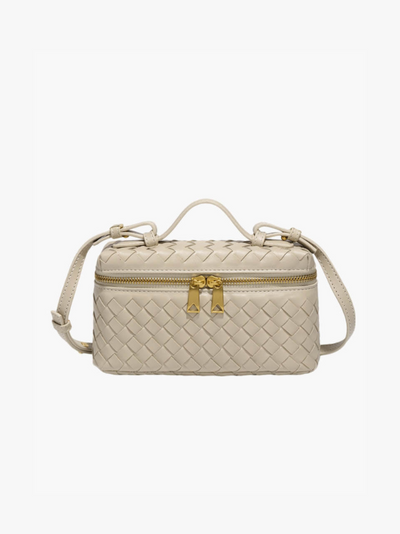 Elegante geflochtene Mini-Tasche in Boxform