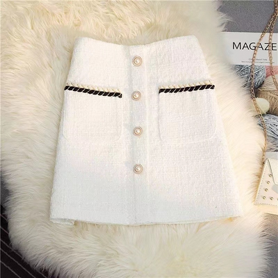 Morgan - A-Linien-Tweedrock für Damen mit hoher Taille