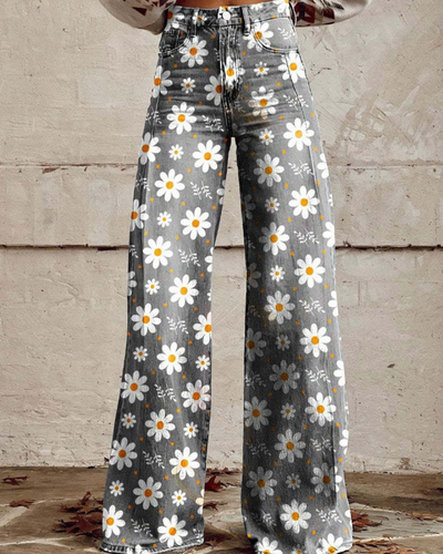Flora | Boho Vibes Weite-Bein-Hose