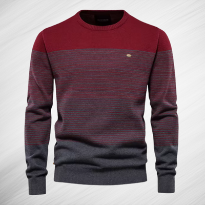 Valerio Herren Baumwollpullover - Zeitlose Eleganz, Höchster Tragekomfort, Slim-Fit Design