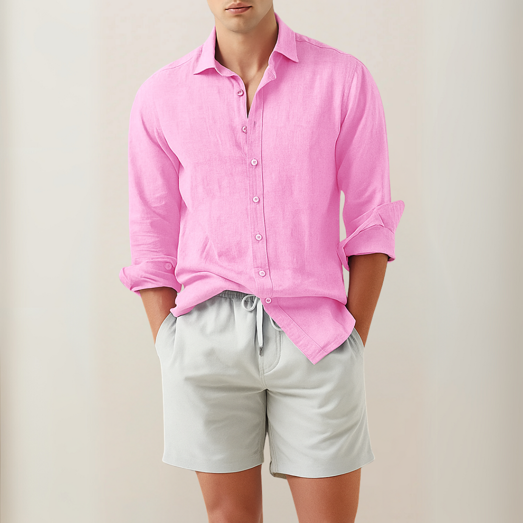 Daniel | klassisches Leinenhemd 1+1 GRATIS