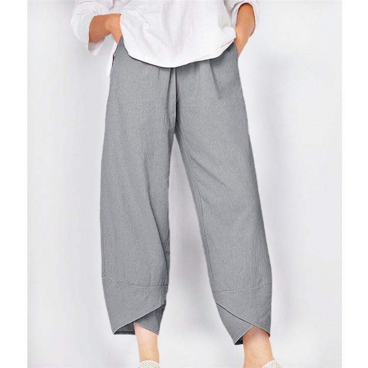 Liana - Gekürzte Hose mit Tulpensaum und bequemer Passform