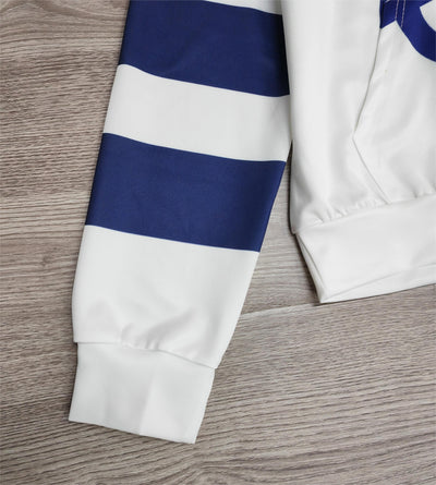 Magda - Anker Langarm-Kapuzenpullover mit Farbblock