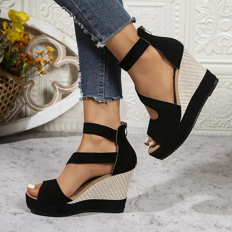 Oriane – Elegante Keilsandalen im Espadrille-Stil