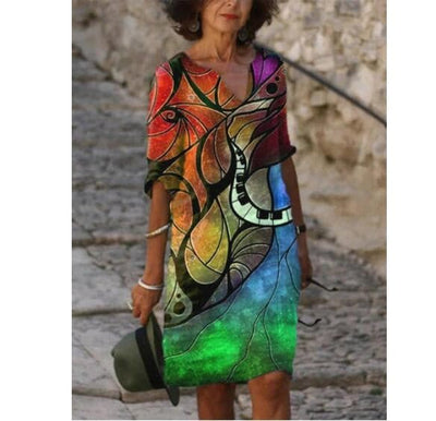 Eldavine – Stilvolles Kleid mit Print