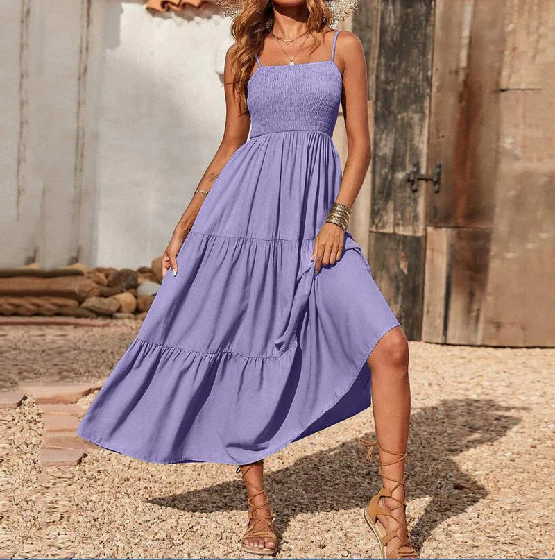 Eliadora – Elegantes Maxikleid mit Stufen