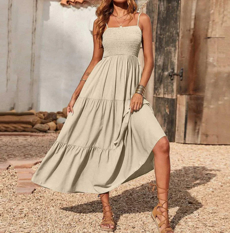 Eliadora – Elegantes Maxikleid mit Stufen