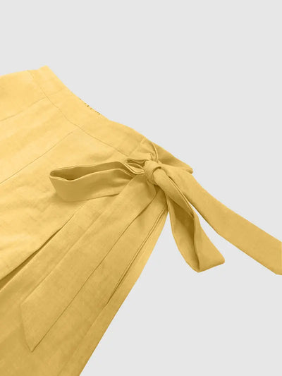 Hilma | Mühelos schicke Hose mit Bindeband und weitem Bein