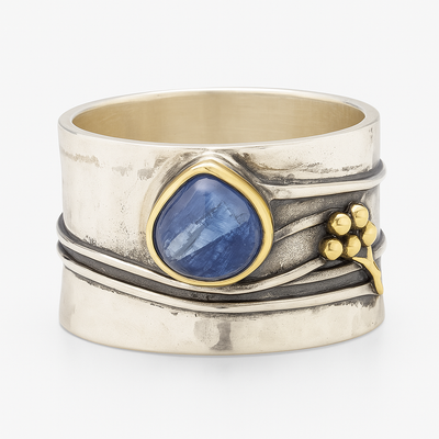Boho-Meditationsring mit Edelstein