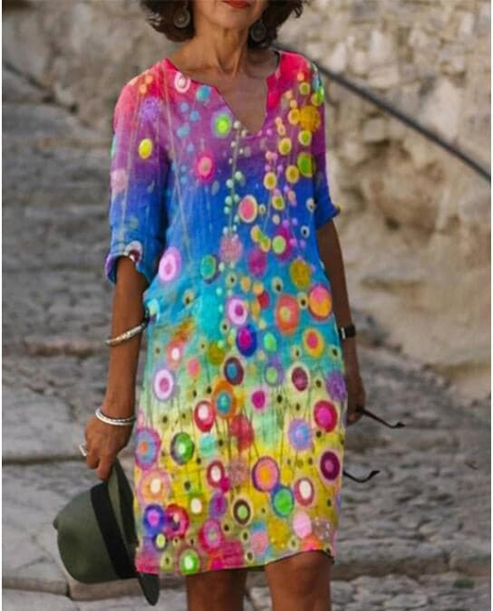 Eldavine – Stilvolles Kleid mit Print