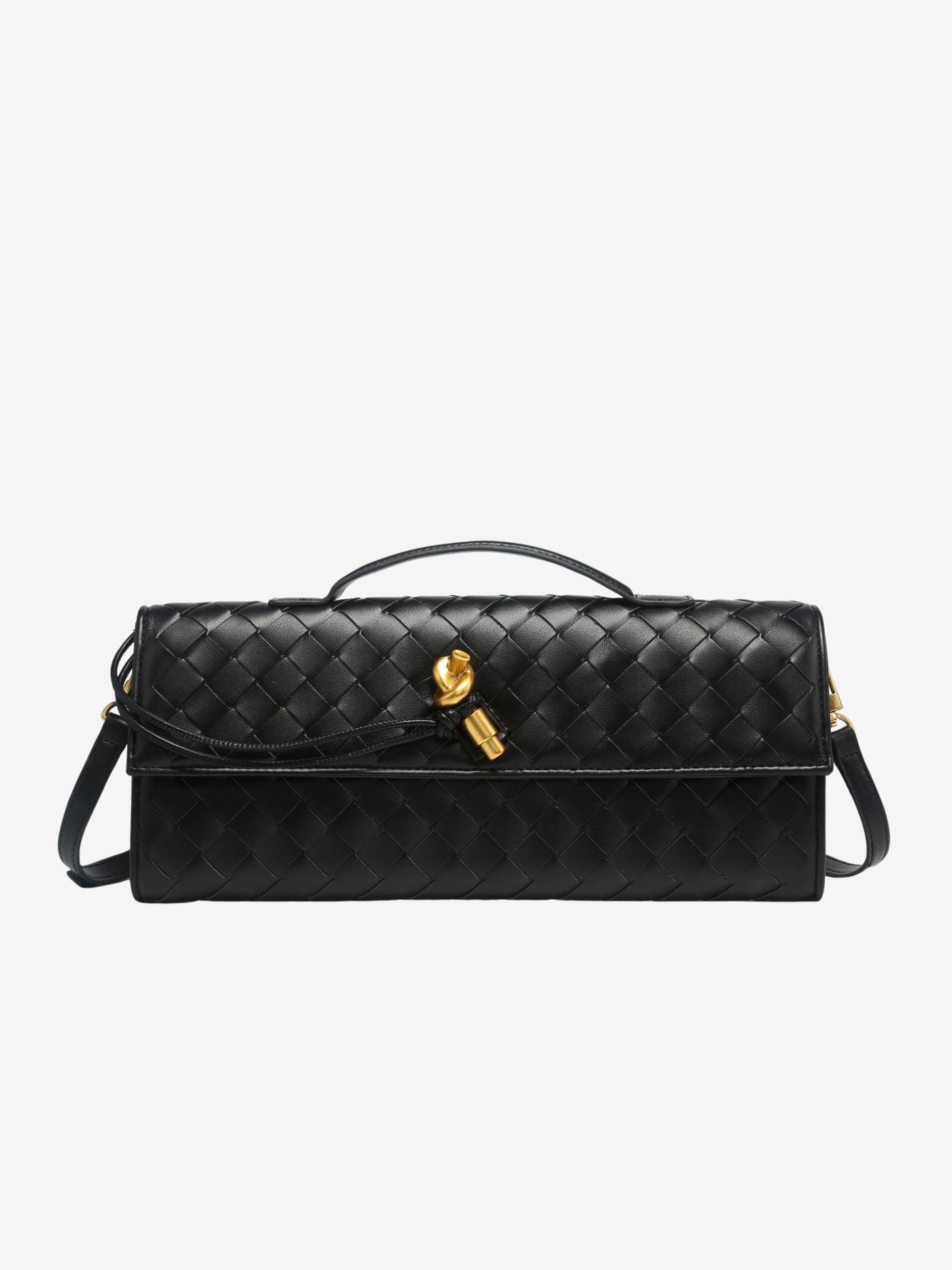 Camila Luxe Slim Clutch Aus Veganem Leder Mit Abnehmbarem Schultergurt, Elegante Handtasche