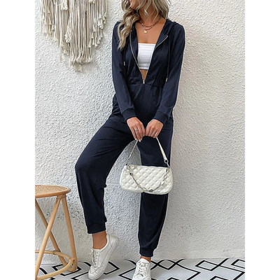 Ladies Luxury Retro Jumpsuit Trainingsanzug & Jogginganzug | Perfekt für jeden Tag tragen