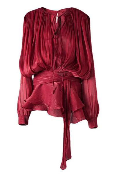 Rosella - Plissiertes Minikleid mit Rüschen