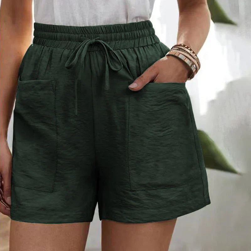 Rosalie | Leinen Shorts mit Taschen