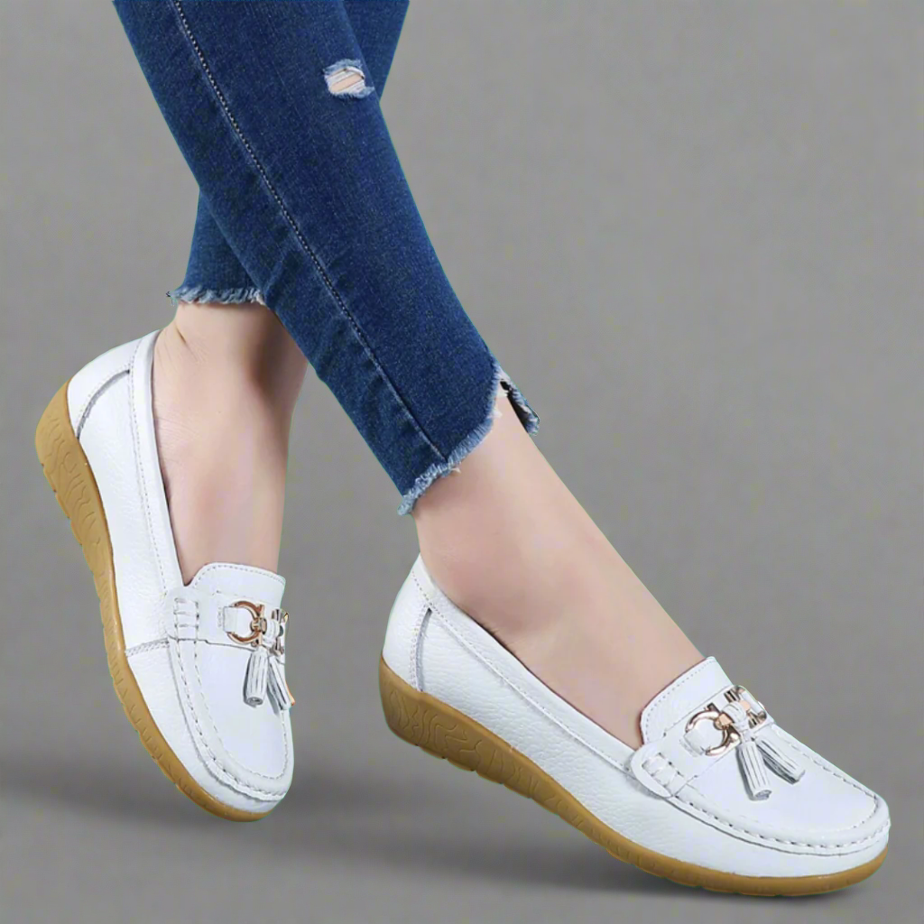 Adeltraut™  Handgefertigte bequeme Ledermokassins