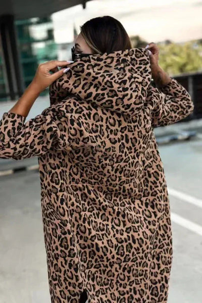 Fiana - Trenchcoat mit Leopardenmuster