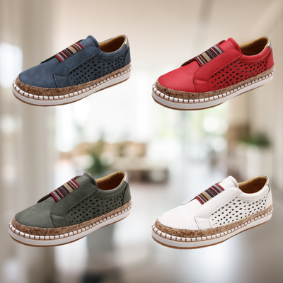 Farida - Atmungsaktive, flache Freizeitschuhe