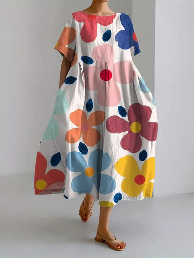 FLORENCE | KLEID MIT BOTANISCHEM BLUMENMUSTER