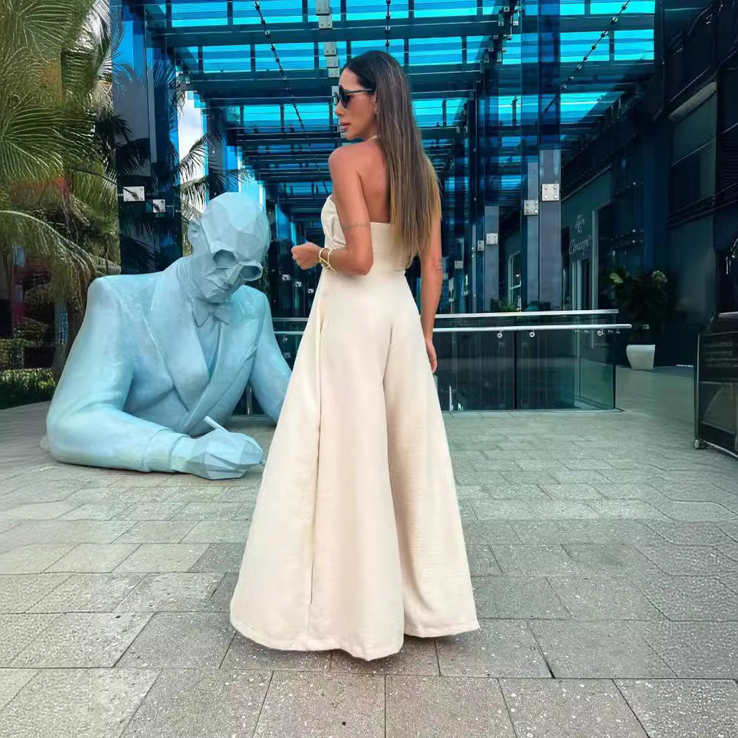 Valeria - Eleganter Jumpsuit mit weitem Bein
